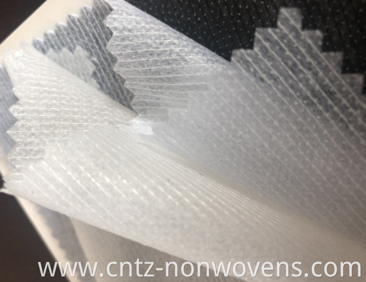 GAOXIN Polyester Stocklot Nonwoven Fusible Interlining for Shirts